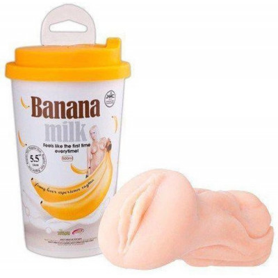 MASTURBATORE VAGINA "BANANA MILK" - CONFEZIONE DISCRETA