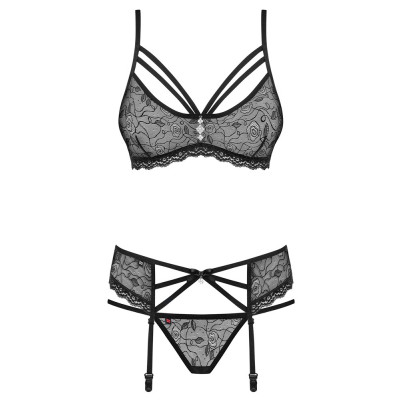 SET - Reggiseno, reggicalze e perizoma 